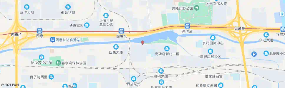 北京惠河南街_公交站地图_北京公交_妙搜公交查询2025