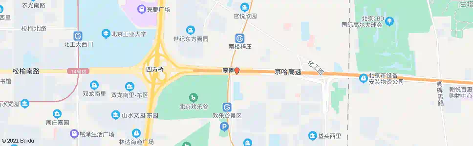北京厚俸桥_公交站地图_北京公交_妙搜公交查询2025