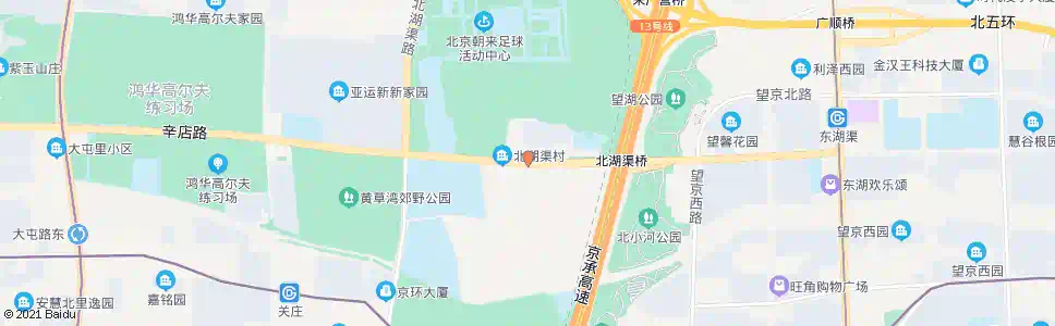 北京北湖渠_公交站地图_北京公交_妙搜公交查询2025
