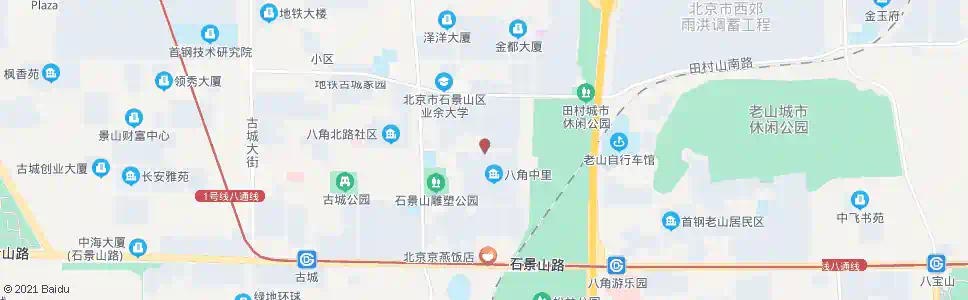 北京八角路东口_公交站地图_北京公交_妙搜公交查询2025
