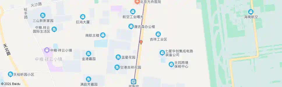 北京空港b区_公交站地图_北京公交_妙搜公交查询2025