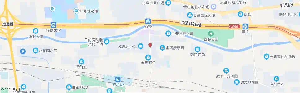 北京双桥南_公交站地图_北京公交_妙搜公交查询2025