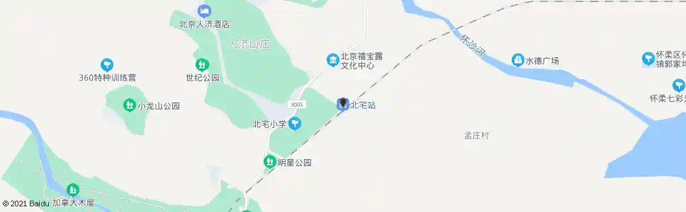 北京北宅_公交站地图_北京公交_妙搜公交查询2025
