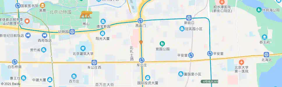 北京西直门外南路_公交站地图_北京公交_妙搜公交查询2025