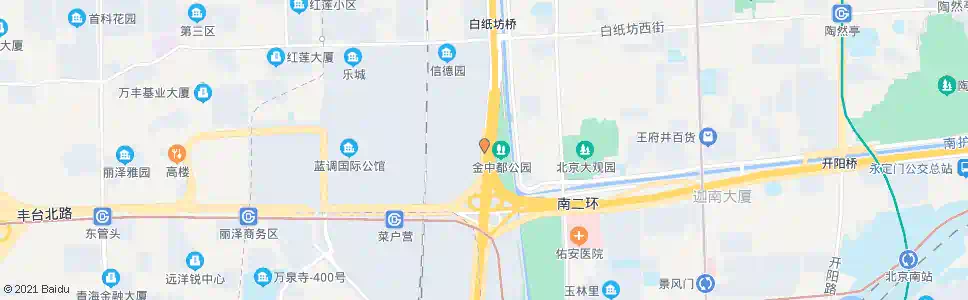 北京菜户营桥北(北行)_公交站地图_北京公交_妙搜公交查询2025