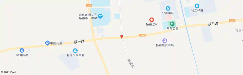 北京杨镇三街_公交站地图_北京公交_妙搜公交查询2025