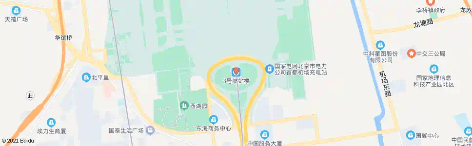 北京三号航站楼站_公交站地图_北京公交_妙搜公交查询2025