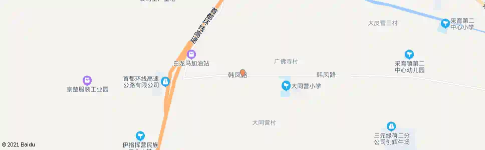 北京大同营西口_公交站地图_北京公交_妙搜公交查询2025
