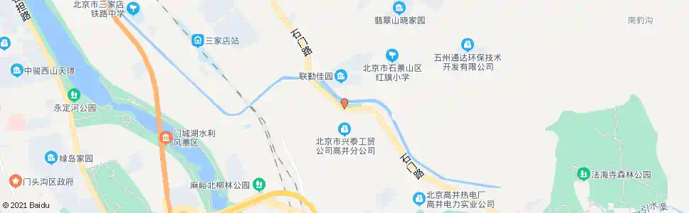 北京石景山高井_公交站地图_北京公交_妙搜公交查询2025