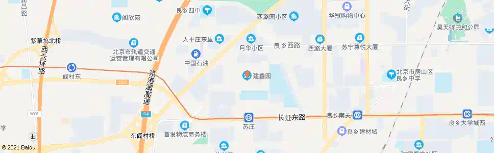北京建鑫园_公交站地图_北京公交_妙搜公交查询2025