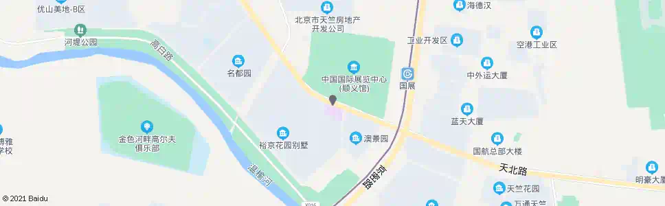 北京国展新馆_公交站地图_北京公交_妙搜公交查询2025