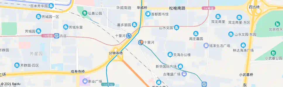北京十里河桥东_公交站地图_北京公交_妙搜公交查询2025