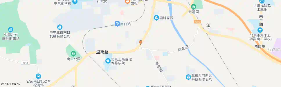北京团河村南口东站_公交站地图_北京公交_妙搜公交查询2025