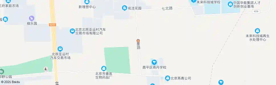 北京七星路中路_公交站地图_北京公交_妙搜公交查询2025