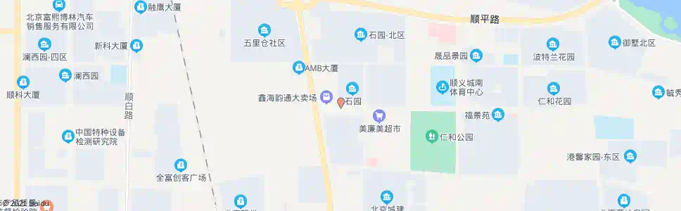 北京石园南区_公交站地图_北京公交_妙搜公交查询2025