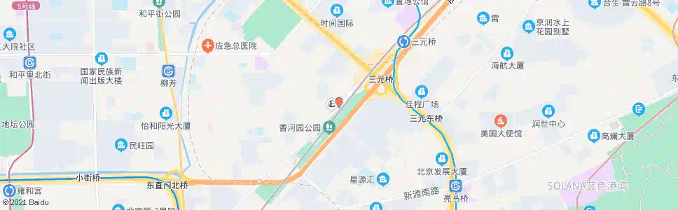 北京三元桥西_公交站地图_北京公交_妙搜公交查询2025