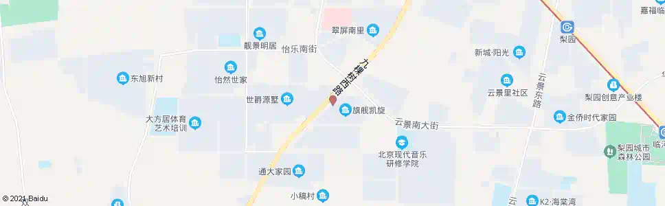 北京旗舰凯旋小区西门_公交站地图_北京公交_妙搜公交查询2025