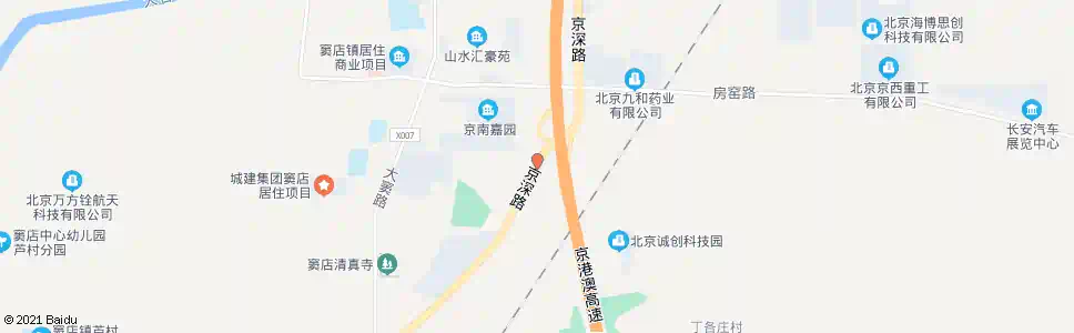 北京窦店东_公交站地图_北京公交_妙搜公交查询2025