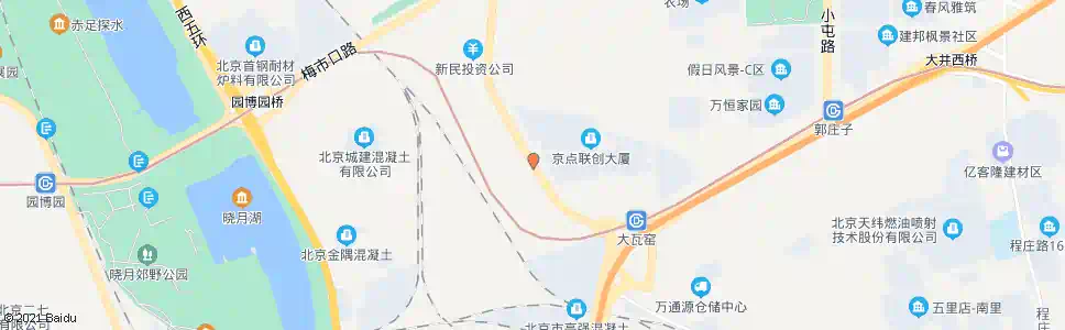 北京大瓦窑_公交站地图_北京公交_妙搜公交查询2025