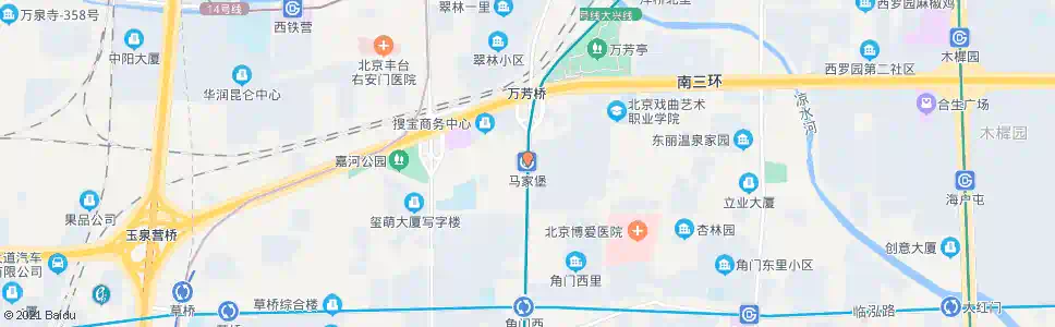 北京马家堡_公交站地图_北京公交_妙搜公交查询2025