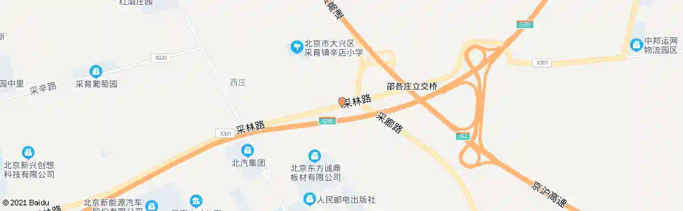 北京邵各庄_公交站地图_北京公交_妙搜公交查询2025