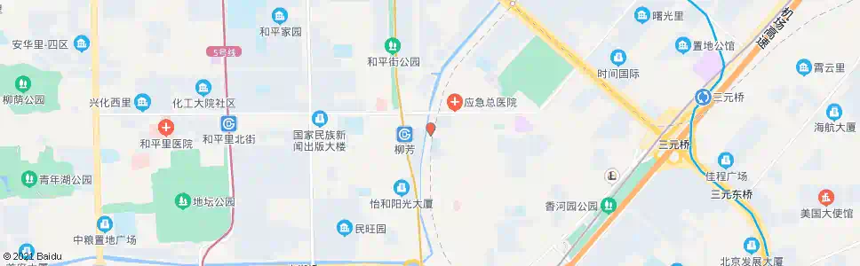 北京西坝河南路_公交站地图_北京公交_妙搜公交查询2025