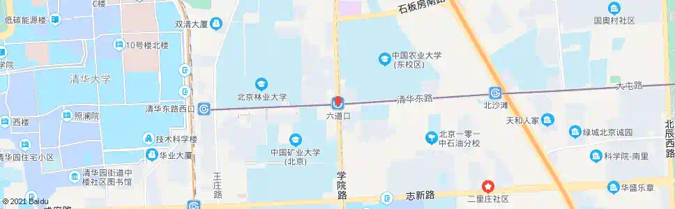 北京六道口_公交站地图_北京公交_妙搜公交查询2025