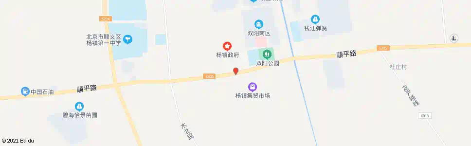 北京杨镇二街_公交站地图_北京公交_妙搜公交查询2025