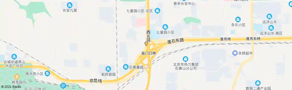 北京衙门口桥北_公交站地图_北京公交_妙搜公交查询2025