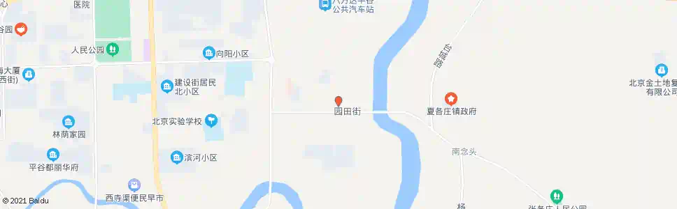 北京园田队东站_公交站地图_北京公交_妙搜公交查询2025