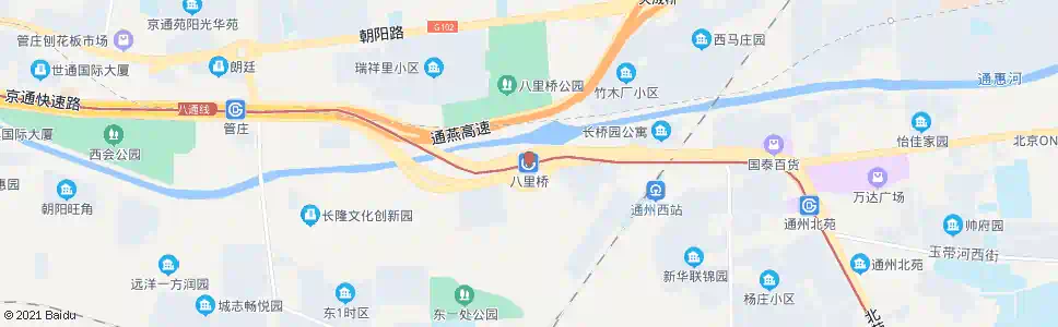 北京八里桥站_公交站地图_北京公交_妙搜公交查询2025