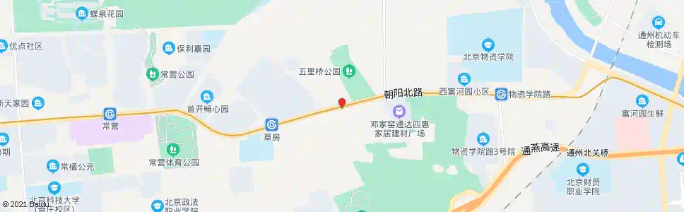 北京五里桥路口西_公交站地图_北京公交_妙搜公交查询2025