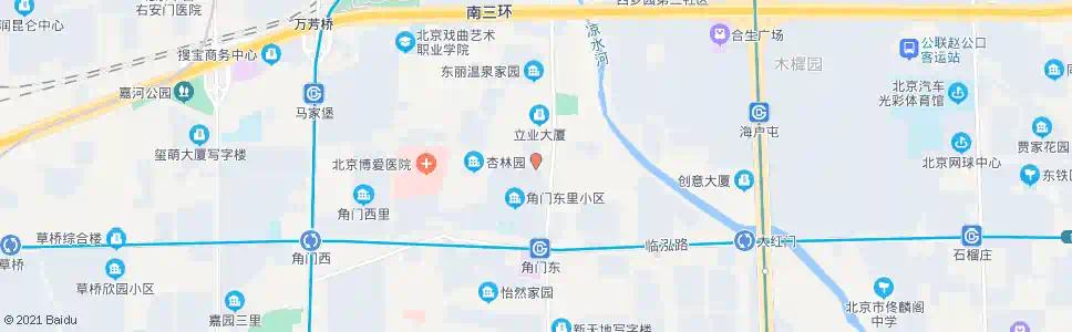 北京角门北路东口_公交站地图_北京公交_妙搜公交查询2025