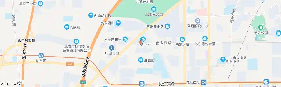 北京良乡西路_公交站地图_北京公交_妙搜公交查询2025