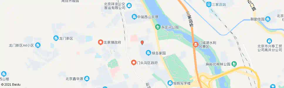 北京绿岛家园_公交站地图_北京公交_妙搜公交查询2025