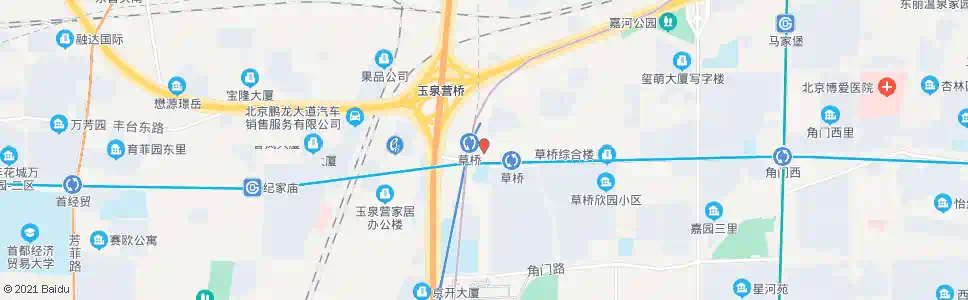 北京草桥站_公交站地图_北京公交_妙搜公交查询2025