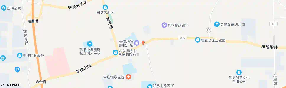 北京宋庄_公交站地图_北京公交_妙搜公交查询2025