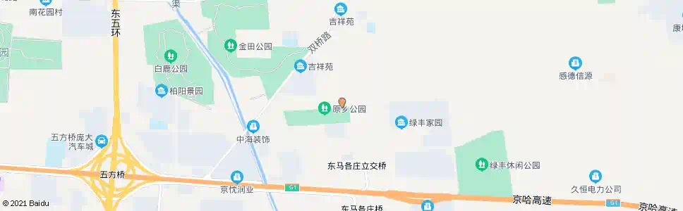 北京于家围南_公交站地图_北京公交_妙搜公交查询2025