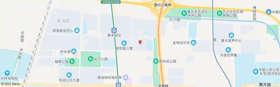 北京双高小区_公交站地图_北京公交_妙搜公交查询2025