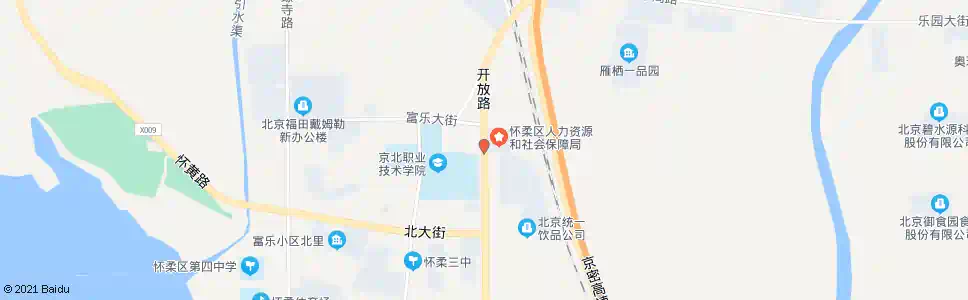 北京怀柔劳动大厦_公交站地图_北京公交_妙搜公交查询2025