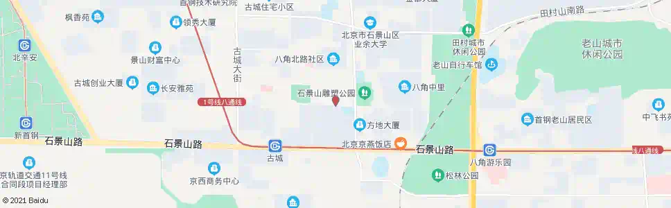 北京八角南路_公交站地图_北京公交_妙搜公交查询2025