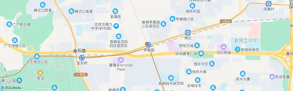 北京地铁苹果园站北门_公交站地图_北京公交_妙搜公交查询2025