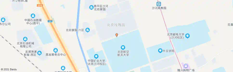北京高教园中街_公交站地图_北京公交_妙搜公交查询2025