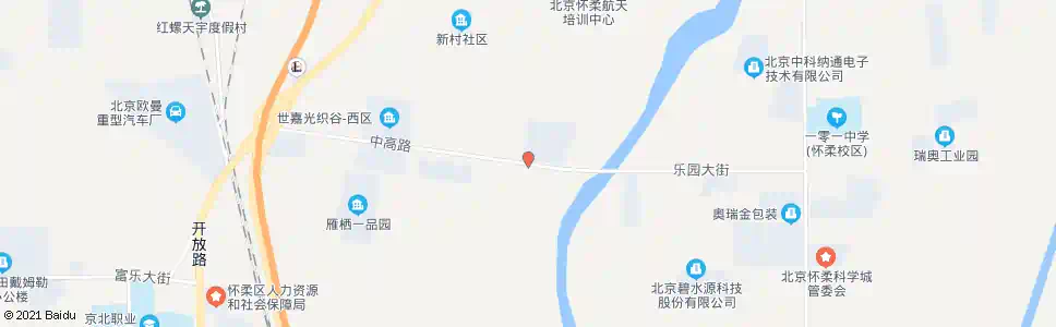 北京怀柔陈各庄_公交站地图_北京公交_妙搜公交查询2025