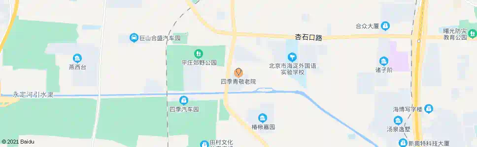 北京四季青敬老院_公交站地图_北京公交_妙搜公交查询2025