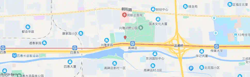 北京高碑店桥北_公交站地图_北京公交_妙搜公交查询2025