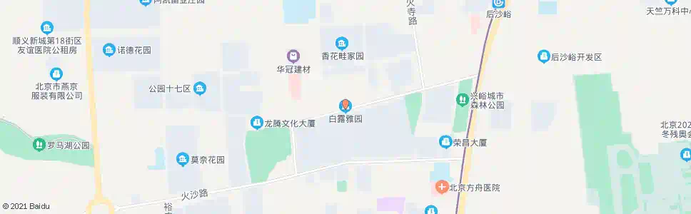 北京白露雅园_公交站地图_北京公交_妙搜公交查询2025