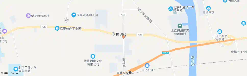 北京白庙新村_公交站地图_北京公交_妙搜公交查询2025