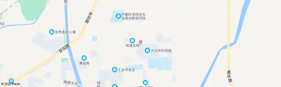北京雁栖北三街_公交站地图_北京公交_妙搜公交查询2025