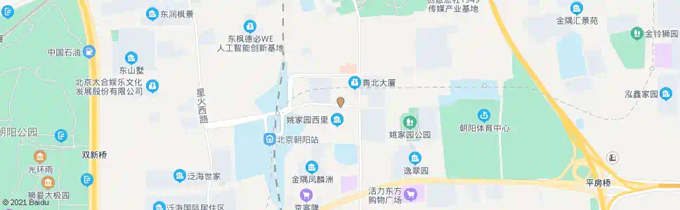 北京姚家园北一路_公交站地图_北京公交_妙搜公交查询2025